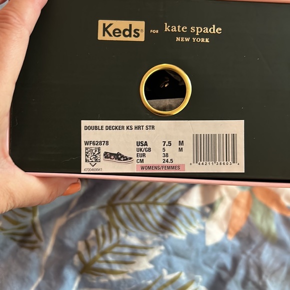 Brand NIB Keds Kate Spade Glitter Slip Ons - Picture 5 of 5